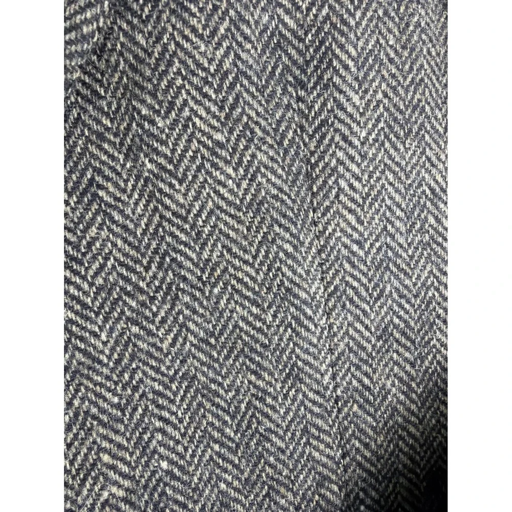 ROBERT STOCK Men's 43R Herringbone‎ Wool Blazer Jacket Brown Tan VTG Sport Coat